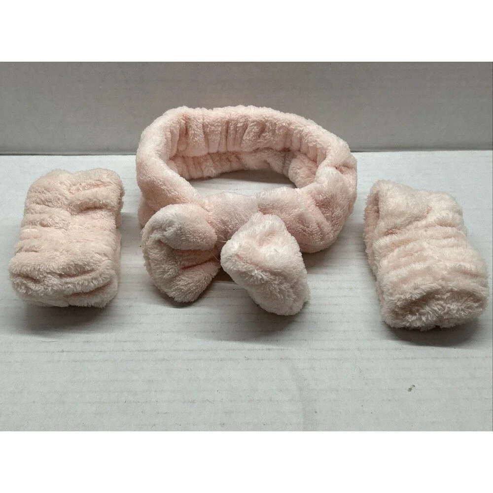 Headband & Wrist Band Set - Peach